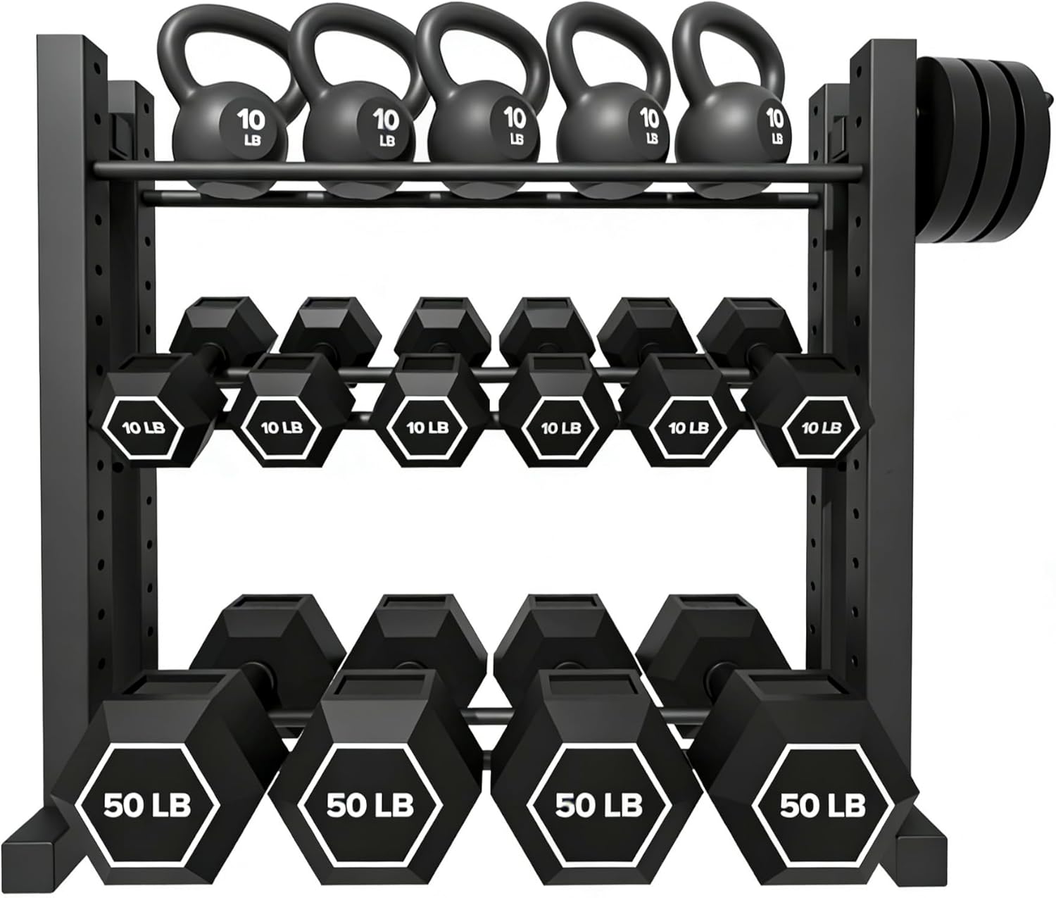 Adjustable Dumbbells - 홈짐용, 스틸 소재, 실버 색상, 높이