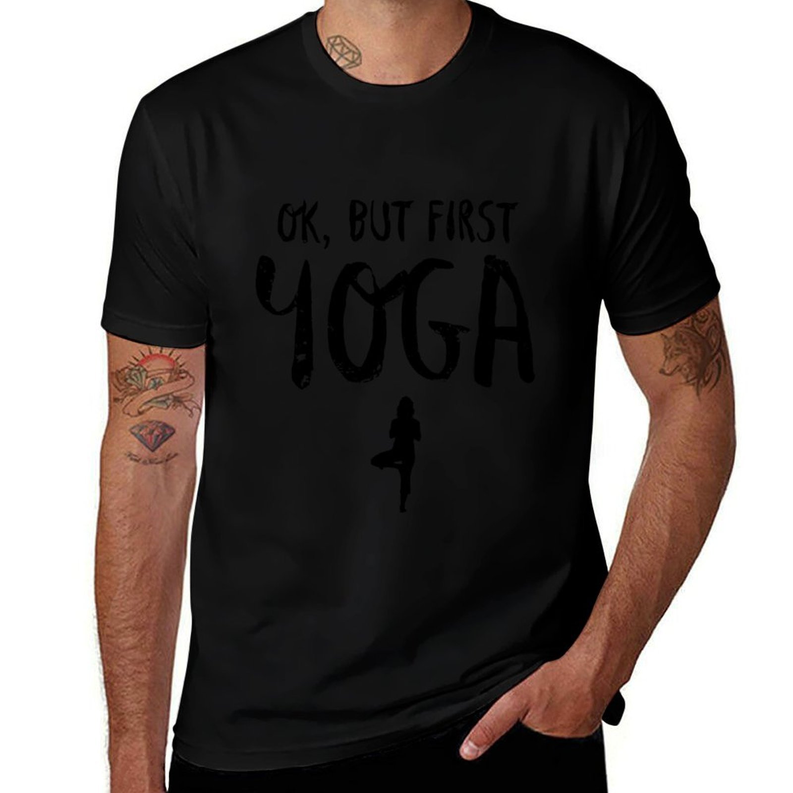 Yoga Fitness First - Ok But First Yoga Funny Fitness