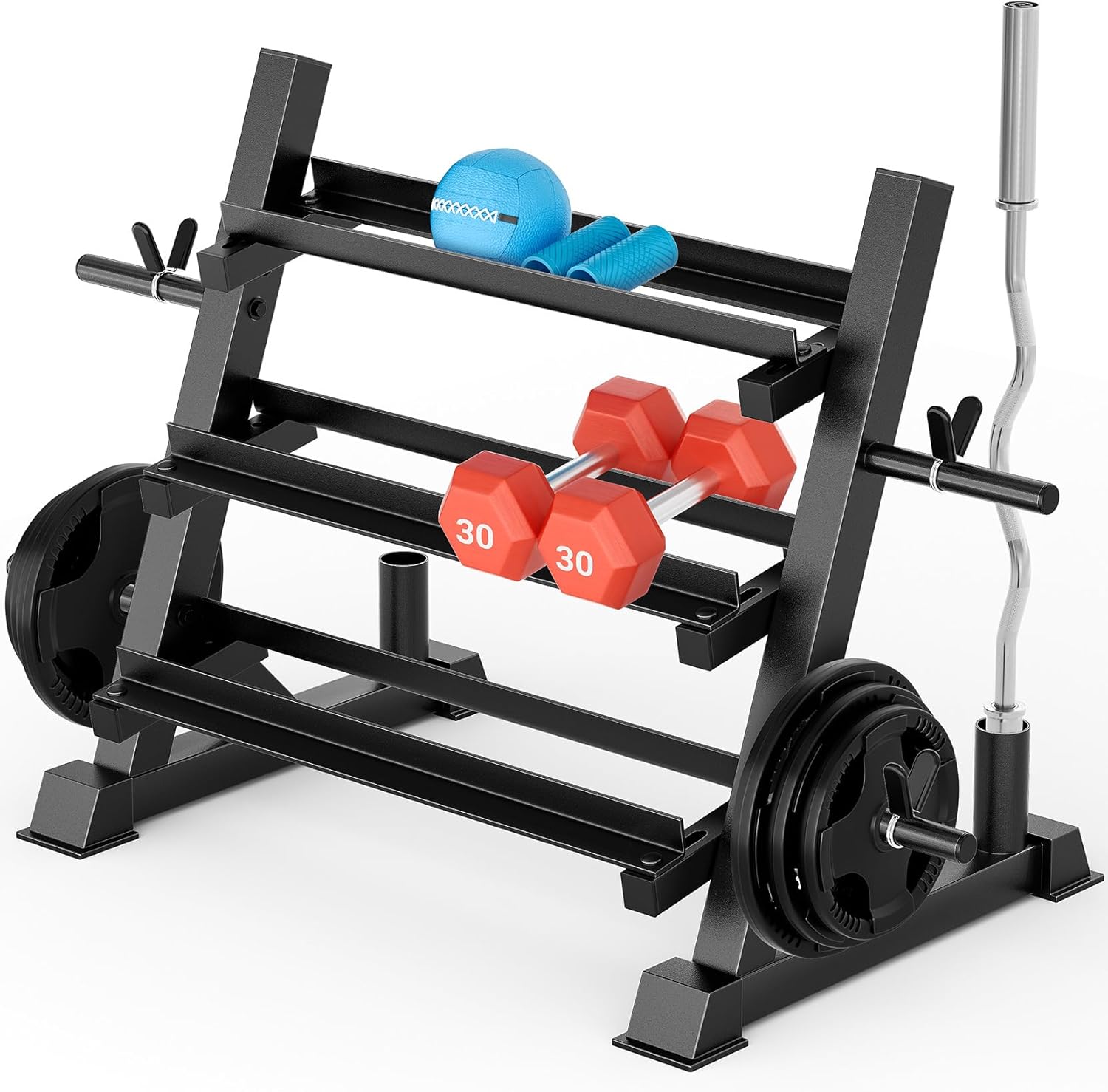 Adjustable Dumbbells - 홈짐용, 견고한 소재, 브라운 색상, 1100LBS