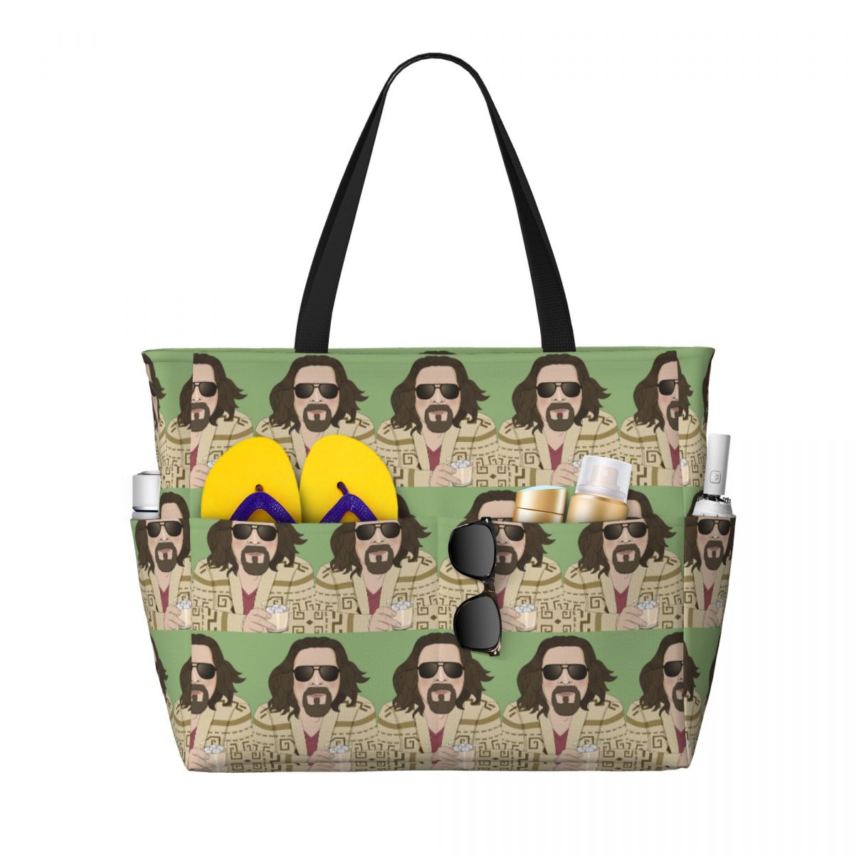 Yoga Fitness Dude - The Dude- The Big Lebowski 비치