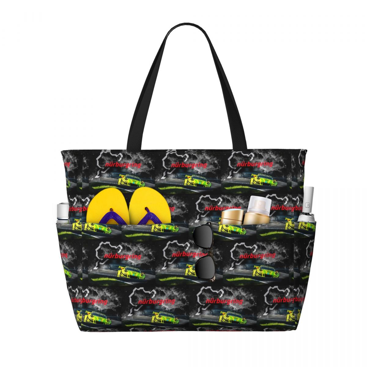 Yoga Fitness Tote - Nurburgring 프린트 비치 토트 백 스포츠