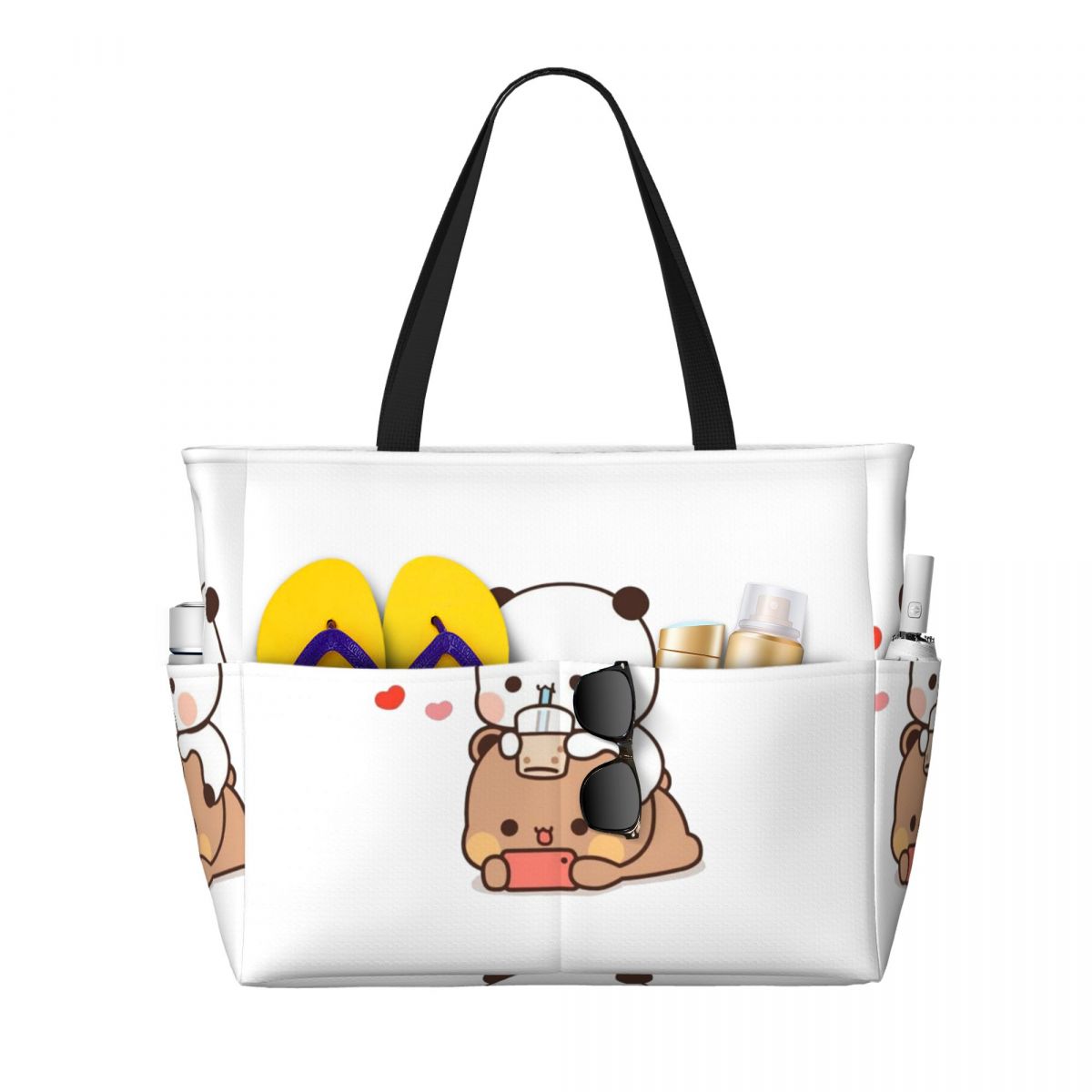 곰과 판다 부부 풍선 비치 토트백 스포츠 짐 요가 더플 - Yoga Fitness Tote 리뷰 및 가격