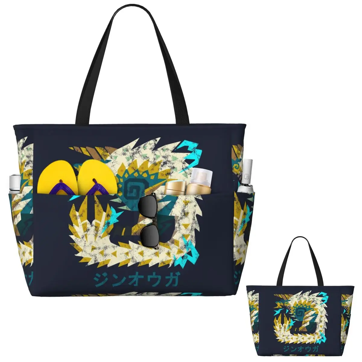 몬스터 헌터 월드 아이스본 지노그레 칸지 비치 토트백  - Yoga Fitness Tote 리뷰 및 가격