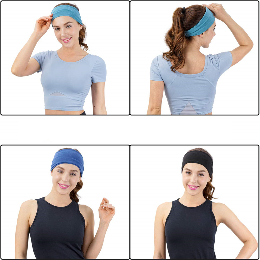 솔리드 컬러 스포츠 요가 머리띠 땀 흡수 밴드 러닝 피 - Yoga Fitness Band 리뷰 및 가격