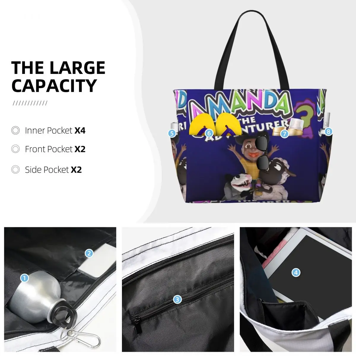 아만다 어드벤처러 비치 토트백 스포츠 짐 요가 더플 라 - Yoga Fitness Tote 리뷰 및 가격