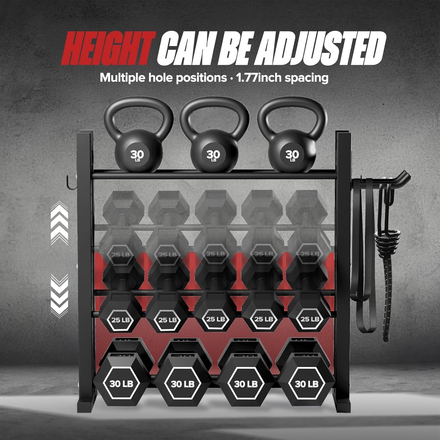 홈짐용, 스틸 소재, 실버 색상, 높이 조절 가능, 1 - Adjustable Dumbbells 리뷰 및 가격