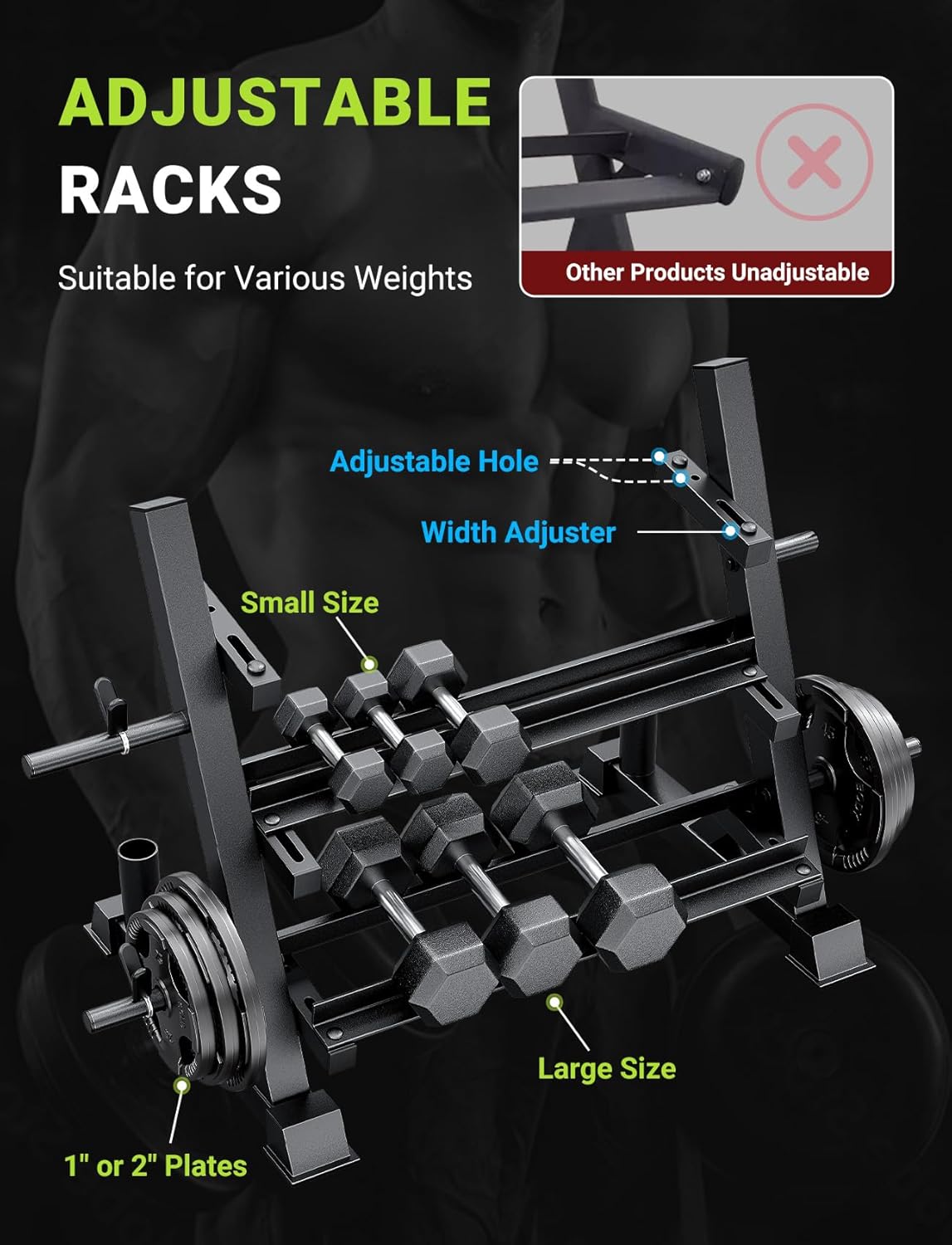 홈짐용, 견고한 소재, 브라운 색상, 1100LBS 용 - Adjustable Dumbbells 리뷰 및 가격