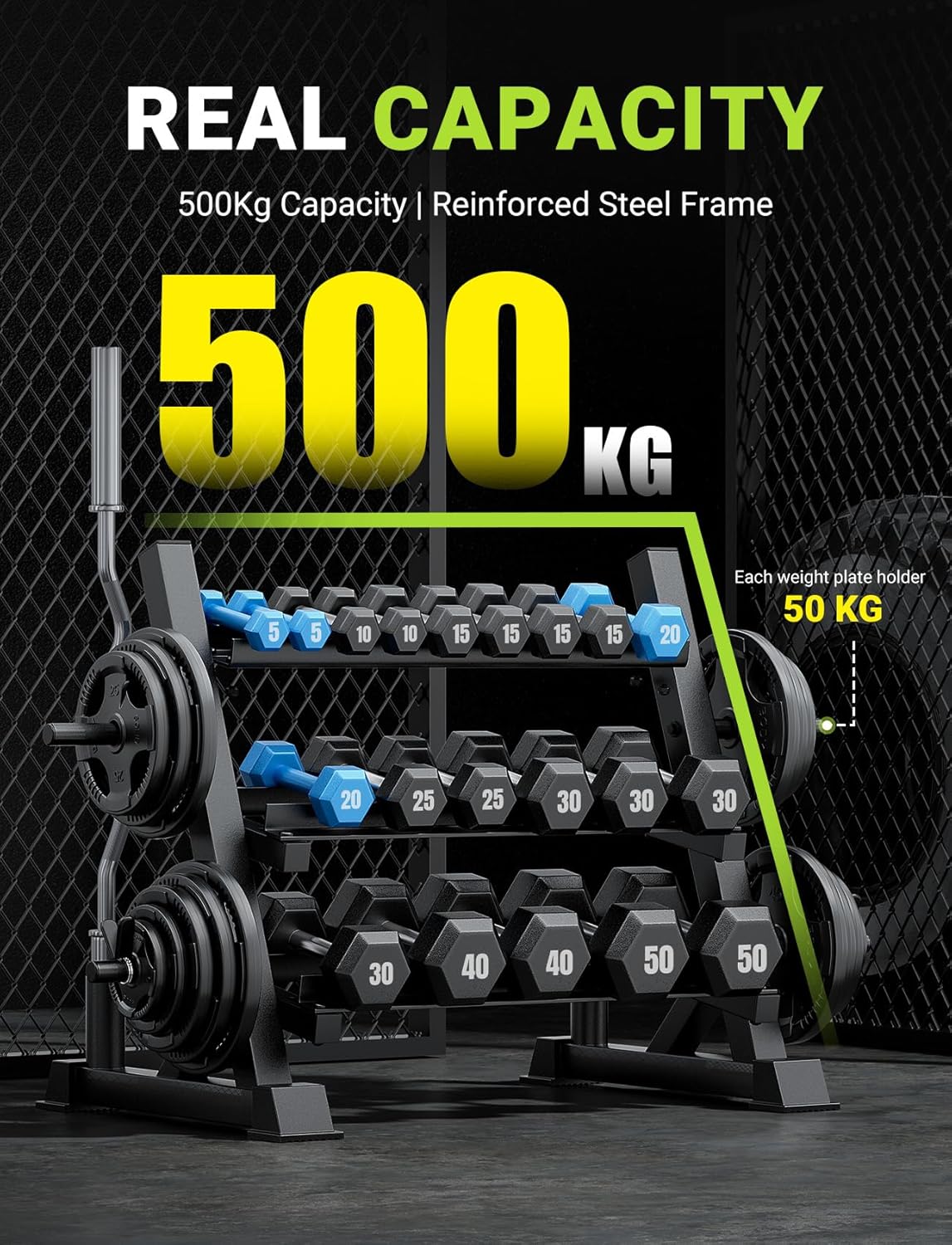 홈짐용, 견고한 소재, 브라운 색상, 1100LBS 용 - Adjustable Dumbbells 리뷰 및 가격
